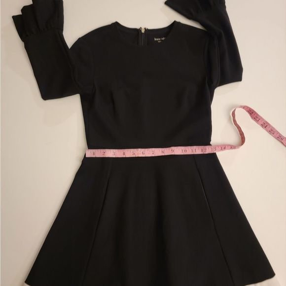 Kate Spade Bell Sleeve Pointe Pleated Dress - Picture 5 of 14